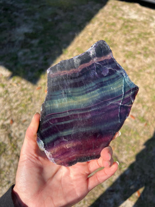 Rainbow Fluorite Slab from Mexico