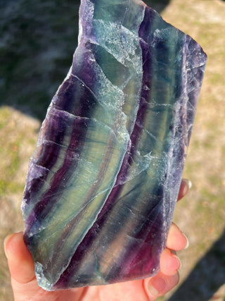 Rainbow Fluorite Slab from Mexico