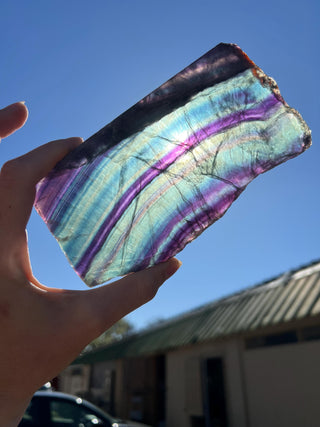 Rainbow Fluorite Slab from Mexico