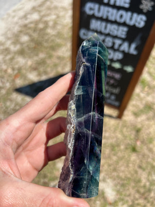 Semi-Raw Fluorite Tower from Mexico