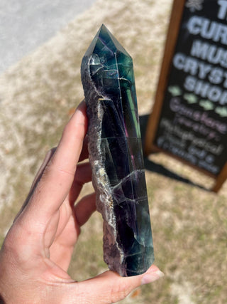 Semi-Raw Fluorite Tower from Mexico