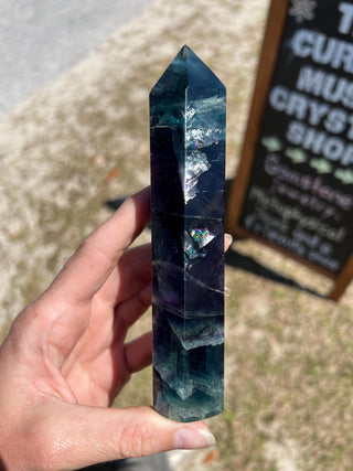 Semi-Raw Fluorite Tower from Mexico