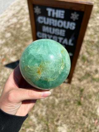 Green Fluorite Sphere from Madagascar