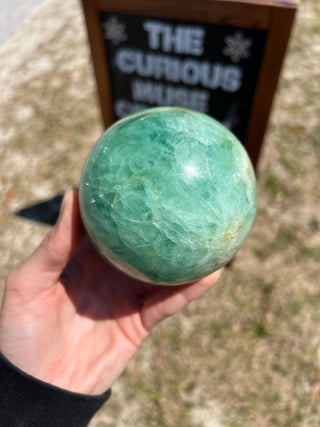 Green Fluorite Sphere from Madagascar