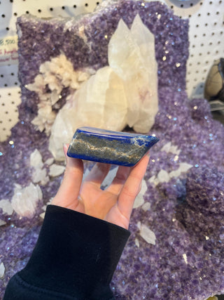Dark Blue Lapis Lazuli Slab | Sparkly Pyrite Flakes