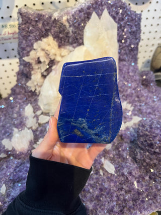 Dark Blue Lapis Lazuli Slab | Sparkly Pyrite Flakes