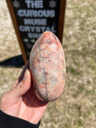 Red Moonstone Flashy Polished Crystal