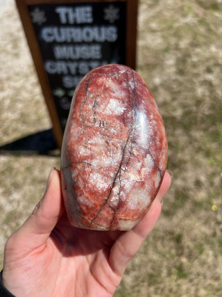 Red Moonstone Flashy Polished Crystal