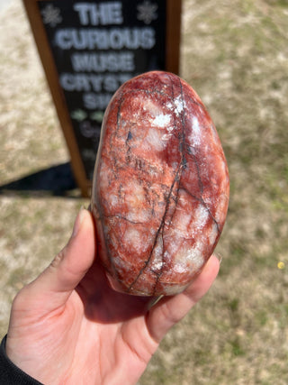 Red Moonstone Flashy Polished Crystal