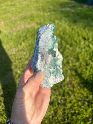 Cubic Green Fluorite Geode | Madagascar