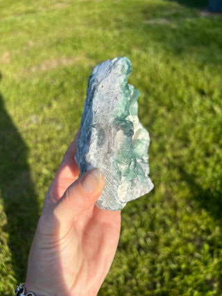 Cubic Green Fluorite Geode | Madagascar