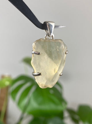 Libyan Desert Glass in Sterling Silver Pendant from Curious Muse Crystals for 49. Tagged with desert glass, hide-notify-btn, libya, necklace, Pendant, sterling silver, tektite, yellow