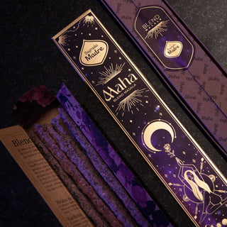Maha Incense Sticks | Rose & Gardenia Hand-crafted Incense from Sagrada Madre Tagged with astrology, botanical incense, gardenia, incense, masala, rose, smoke cleansing, sustainable incense