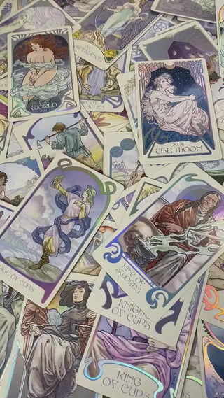 Ethereal Visions: Luna Edition Tarot Deck - Alternative Divination - Gilded Tarot Major Arcana Minor Arcana