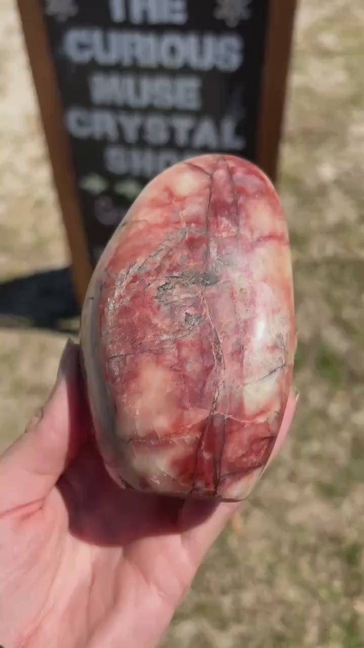 Red Moonstone Flashy Polished Crystal