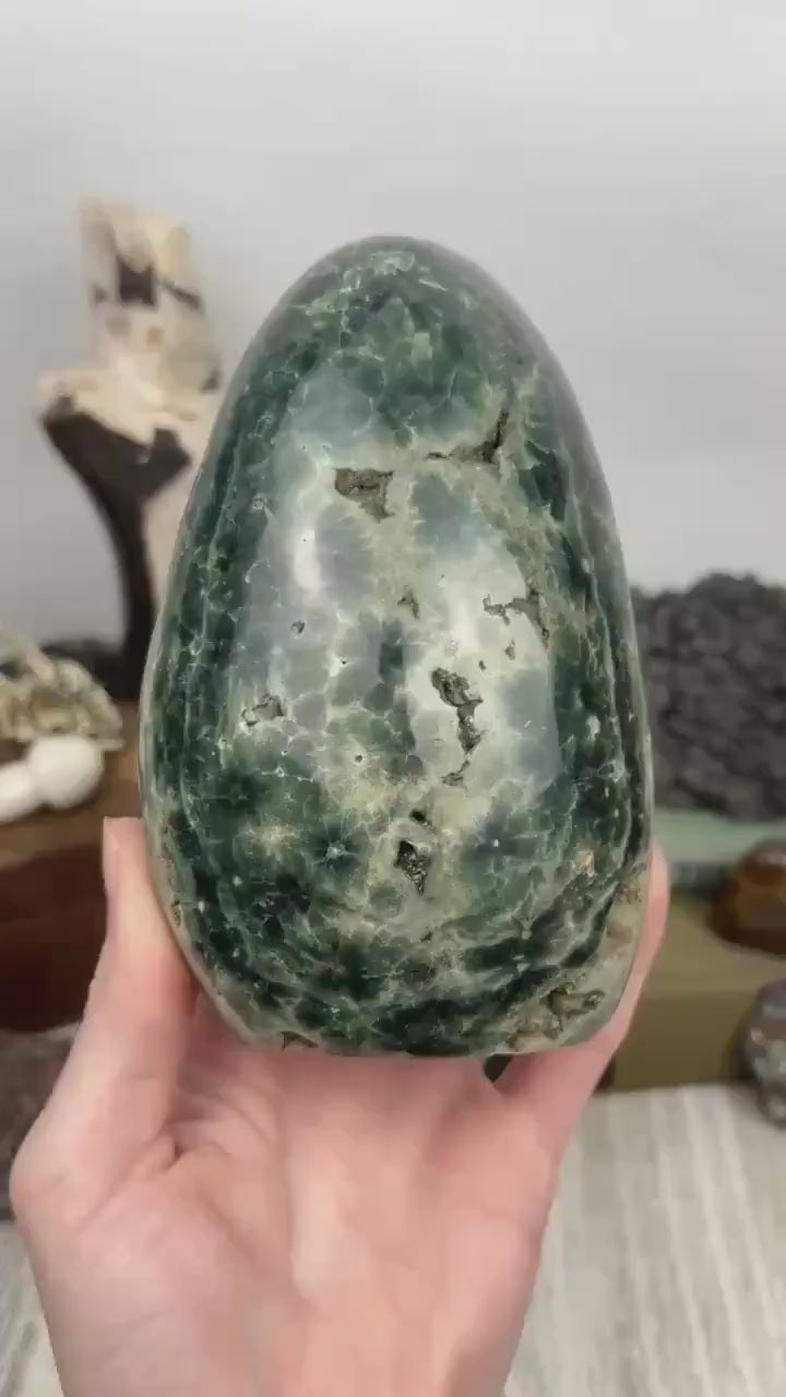 Ocean Jasper Freeform | Flower Patterns with Crystal Pockets