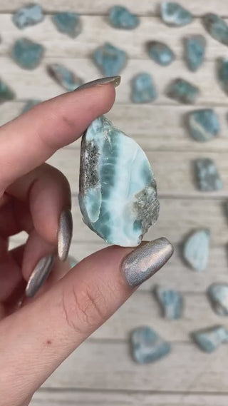Larimar Mini Slabs - Blue Pectolite - Peace & Inspiration