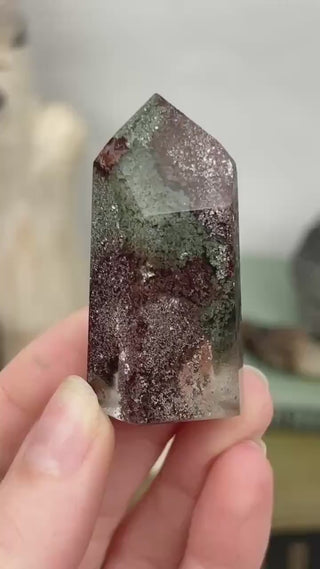 Chlorite and Lithium Phantom Quartz Tower | Brazil