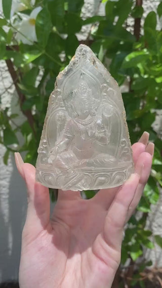 Nirvana Quartz Lakshmi- Himalayan Hand Carved Hindu Goddess