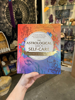 Astrological Guide to Self-Care Book from Curious Muse Crystals Tagged with Aquarius, astrology, Capricorn virgo, cleansing ritual, Gemini Aries, Libra Pisces cancer, love spell, modern witch, protection spell, Sagittarius Leo, self care, Taurus Scorpio, witch book