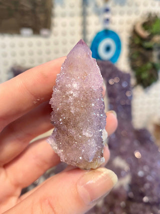 Spirit Quartz - South African Cactus Quartz - Small Cluster from Curious Muse Crystals for 34. Tagged with cactus quartz, Crystal healing, genuine crystal, hide-notify-btn, Lilac quartz, pink, purple, purple Quartz, quartz, reiki crystal, South Africa, Spirit quartz