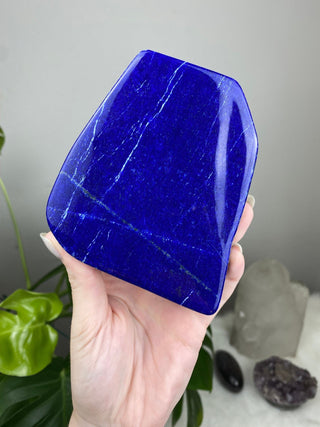 Dark Blue Lapis Lazuli Slab | Sparkly Pyrite Flakes from Curious Muse Crystals for 80. Tagged with blue, crown chakra, gold, hide-notify-btn, lapis, Lapis lazuli, pyrite, ultramarine