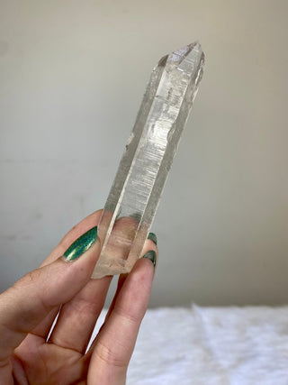 Nirvana Clear Quartz Seed Point | High Altitude Himalayan Crystal from Curious Muse Crystals Tagged with clear, hand mined crystal, hide-notify-btn, high altitude quartz, High vibration stone, Himalayan Quartz, manifesting Quartz, Nirvana Quartz, quartz, seed point, self healed crystal