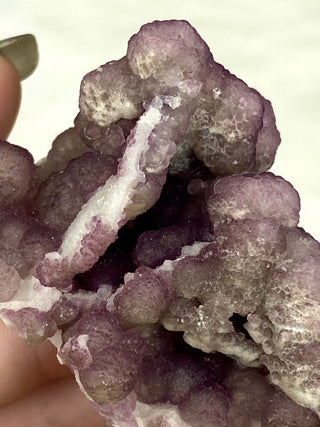 Fluorite with Quartz Epimorphs from Tombstone Arizona from Curious Muse Crystals Tagged with Arizona, botyroidal, clear brazil quartz, Crystal healing, fluorite, genuine crystal, hide-notify-btn, natural mineral, purple, raw mineral, reiki crystal, USA, white
