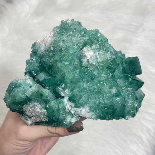 Cubic Green Fluorite with Phantoms from Madagascar from Curious Muse Crystals for 262. Tagged with crystal energy, cubic, fluorescence, fluorite, green, hide-notify-btn, madagascar, reiki healing