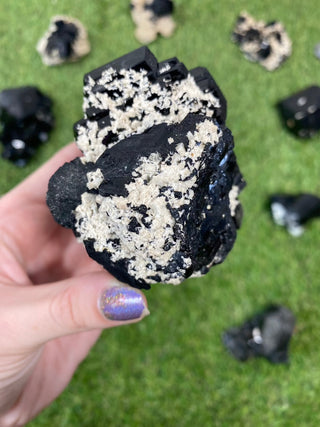 Erongo Black Tourmaline Raw Cluster | High Grade from Curious Muse Crystals Tagged with black, Erongo, fine mineral, hide-notify-btn, Namibia, raw, tourmaline
