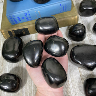 Shungite Polished Freeform from Curious Muse Crystals Tagged with black, crystal healing, detox crystal, emf shield, genuine shungite, protection crystal, purification stone, reiki work, russian shungite, shungite, wifi protection