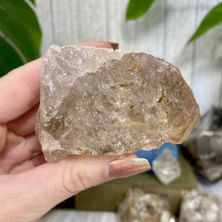 Fenster Quartz from Mexico - Self-Discovery from Curious Muse Crystals Tagged with clear, elestial, enhydro, fenster quartz, fluid inclusion, hide-notify-btn, mexico, quartz, yellow