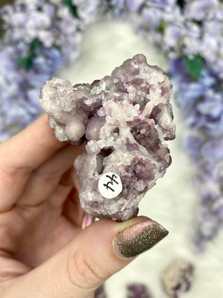 Fluorite with Quartz Epimorphs from Tombstone Arizona from Curious Muse Crystals Tagged with Arizona, botyroidal, clear brazil quartz, Crystal healing, fluorite, genuine crystal, hide-notify-btn, natural mineral, purple, raw mineral, reiki crystal, USA, white