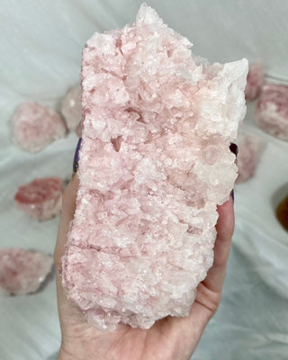 Halite from Owen’s Lake, California from Curious Muse Crystals Tagged with California, Crystal healing, genuine crystal, halite, hide-notify-btn, natural mineral, pink, raw mineral, reiki crystal, salt, USA