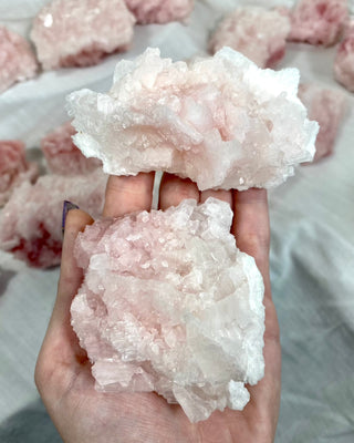 Halite from Owen’s Lake, California - Small from Curious Muse Crystals Tagged with California, Crystal healing, genuine crystal, halite, hide-notify-btn, natural mineral, pink, raw mineral, reiki crystal, salt, USA
