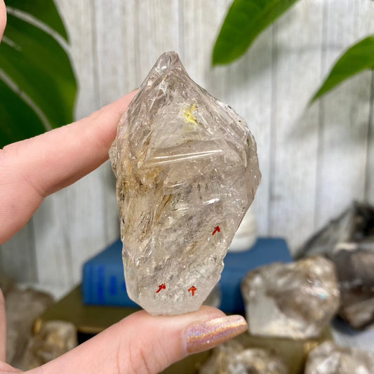 Fenster Quartz from Mexico | Self-Discovery from Curious Muse Crystals for 42.00. Tagged with elestial, enhydro, fenster, hide-notify-btn, mexico