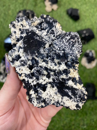 Erongo Black Tourmaline Raw Cluster - High Grade from Curious Muse Crystals Tagged with black, Erongo, fine mineral, hide-notify-btn, Namibia, raw, tourmaline