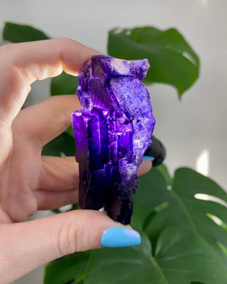Múzquiz Fluorite from the Esperanza Mine, Mexico from Curious Muse Crystals for 52.00. Tagged with fluorescence, fluorite, hide-notify-btn, mexico, muzquiz fluorite, purple, raw crystal, spiritual development, uv reactive