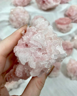 Halite from Owen’s Lake, California - Medium from Curious Muse Crystals Tagged with California, Crystal healing, genuine crystal, halite, hide-notify-btn, natural mineral, pink, raw mineral, reiki crystal, salt, USA