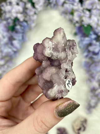 Fluorite with Quartz Epimorphs from Tombstone Arizona from Curious Muse Crystals Tagged with Arizona, botyroidal, clear brazil quartz, Crystal healing, fluorite, genuine crystal, hide-notify-btn, natural mineral, purple, raw mineral, reiki crystal, USA, white