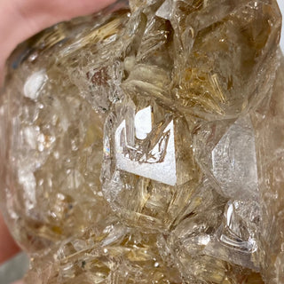 Elestial Fenster Quartz from Mexico | Self-Discovery from Curious Muse Crystals Tagged with clear, double terminated, elestial, enhydro, fenster, hide-notify-btn, mexico, quartz, yellow